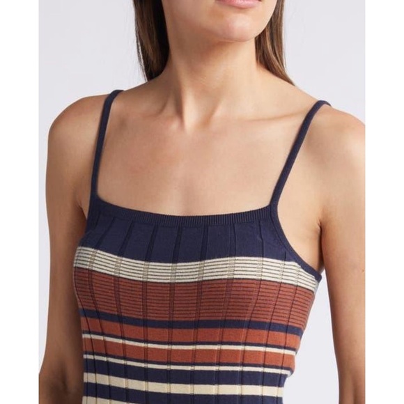 NWT Treasure and Bond Striped Multicolor Knit Dress - Picture 4 of 5